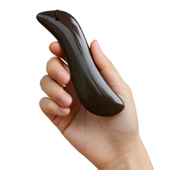 Bian Stone,Gua Sha Tool,S Shaped,120X30 mm
